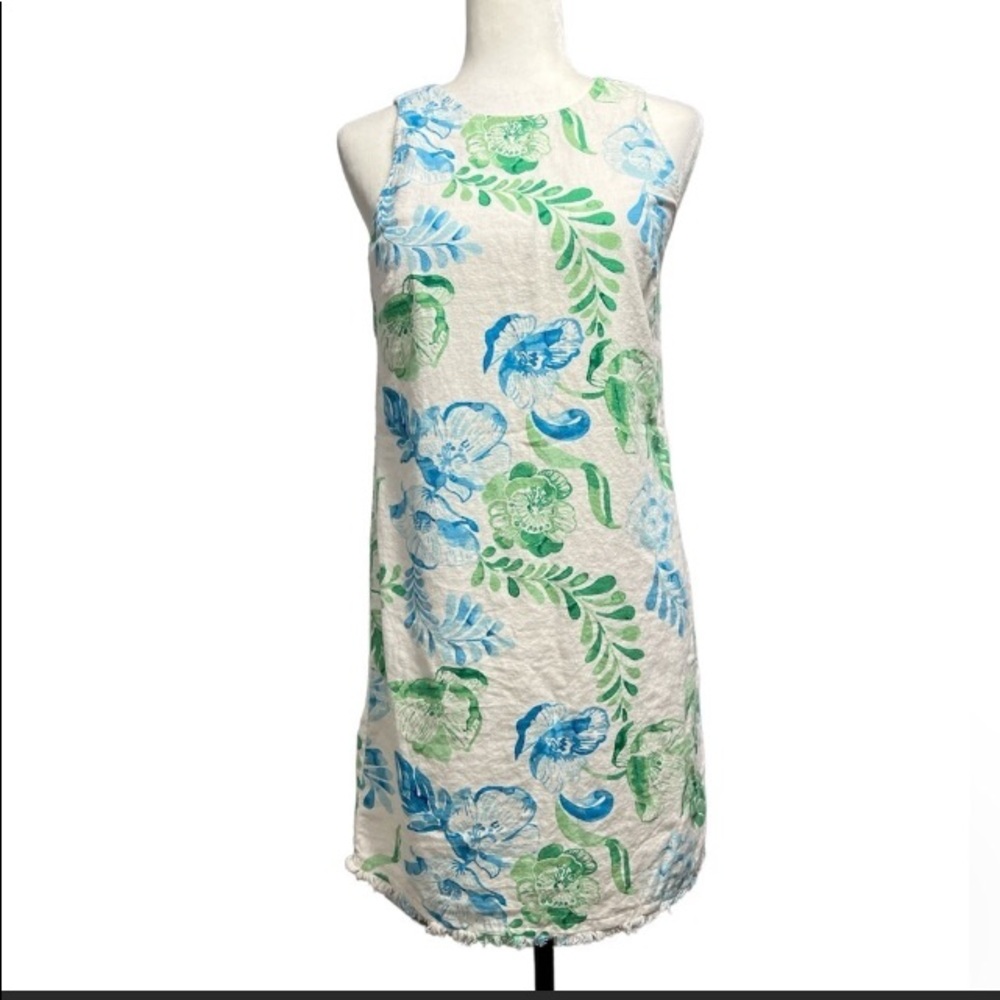 TOMMY BAHAMA Floral Raw Hem Sleeveless Dress